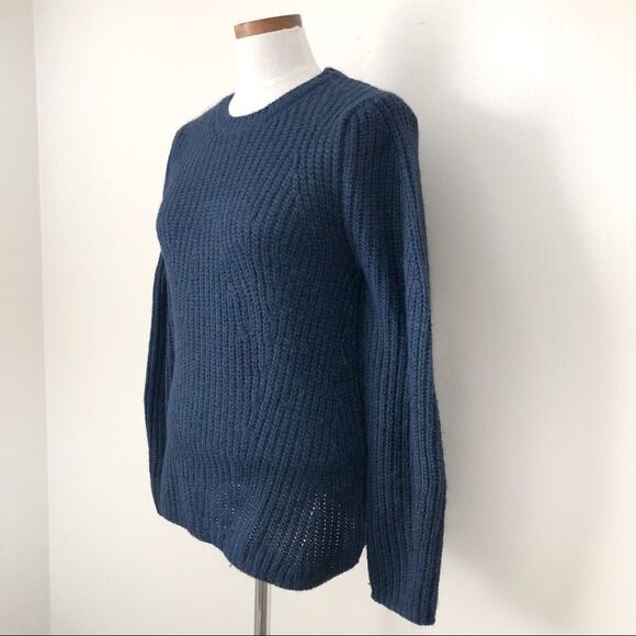 Maje Blue Crewneck pullover sweater size Small - Picture 3 of 6